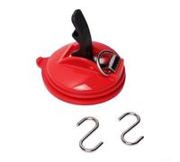 Gancio Ventosa Auto Roulotte per superficie Liscia Gancio Ventosa | Materiali ABS e PVC robusti, ganci metallo inclusi, resistenza usura, lunga durata nel tempo(2)