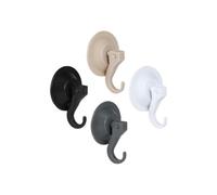 GANCIO VENTOSA X4PCS 4 COLORI ASSORTATI ROSA BLU VERDE E ARANCIONE