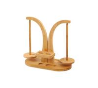 Gancio Winder, Yarn Holder, Magnetic Rotating Roller Compact Lightweight Portatile Stabile Base Craft Sturdy Build, Wooden Yarn Spindles for Home Braiding Crafting Women, 11,22 x 5,67 x 8,27 pollici