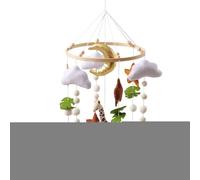 Ganciolo per culla - animale in feltro fatto a mano, cellulare sensoriale interattivo, giocattolo appendibile, design accattivante per lo sviluppo | Per bambini e bambine cameretta dei bambini gioca