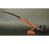 Gandalf Hobbit - Pipa per tabacco extra lunga, 35,6 cm, stile rustico, colore: nero
