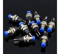 gande 10Pcs No Interruttori a Pulsante con Ritorno a Molla momentaneo normalmente Aperti Mini Blu