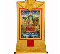 Gandhanra Thangka Tibetano - Il Buddha Maitreya Thangka - Arazzo di Buddha a Stampa Dorata per Decorazione Zen, Meditazione, Rilassamento Spirituale e Pace