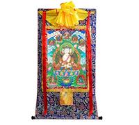 Gandhanra tibetano Thangka Arte - Vairocana Mahavairocana Thangka - Stampa Digitale Giclee ad Alta Risoluzione e Cornice a Doppio Strato Manuale - Arazzo Buddhista - 47"×32"