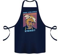 Gandhi Parodia Gangsta Rap Musica Hip Hop Cotone Grembiule 100% Biologico