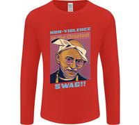 Gandhi Parodia Gangsta Rap Musica Hip Hop Uomo Maniche