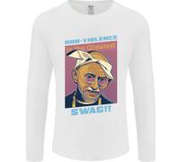 Gandhi Parodia Gangsta Rap Musica Hip Hop Uomo Maniche