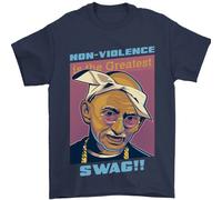 Gandi Parody Gangsta Rap Music Hip Hop Uomo T-Shirt 100% Cotone