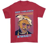 Gandi Parody Gangsta Rap Music Hip Hop Uomo T-Shirt 100% Cotone