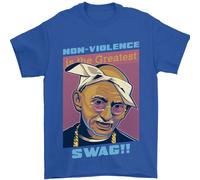 Gandi Parody Gangsta Rap Music Hip Hop Uomo T-Shirt 100% Cotone