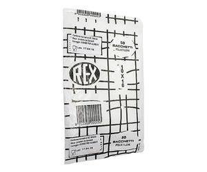 Gandolfi 56328 Sacchetti Alimenti, Plastica, Multicolore, 16.7 x 13 x 0.4 cm, 50 unità