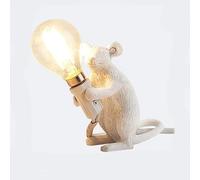 GANDUNQI Lampada Da Tavolo A Forma Di Topo, Lampada Creativa In Resina Per Bambini, Ornamenti Per La Decorazione Della Casa In Camera Da Letto E Soggiorno