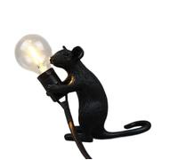 GANDUNQI Lampada da Tavolo A Forma di Topo, Lampada Creativa in Resina per Bambini, Ornamenti per La Decorazione della Casa in Camera da Letto E Soggiorno