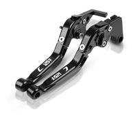 GANDUS Universale per Hon&da CB125F CB 125F 125 F 2016 Pieghevoli Allungabili Leve Freno Frizione Manubrio Manopole CB125 F Accessori Moto(Black 2)