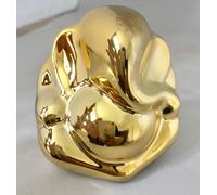 Ganesh Auto 8cm Color Oro Statuette Indù Elefante Dio Diwali Pooja Ganpati