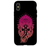 Ganesh Simbolo Yoga Elefante Indù Uomini Donne Meditazione Custodia per iPhone X/XS