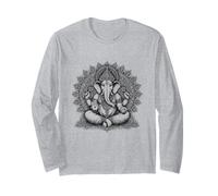 Ganesh Simbolo Yoga Indù Elefante Dio Ganesha Puja Maglia a Manica