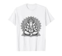 Ganesh Simbolo Yoga Indù Elefante Dio Ganesha Puja Maglietta