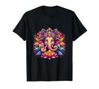Ganesh Simbolo Yoga Indù Elefante Dio Ganesha Puja Maglietta