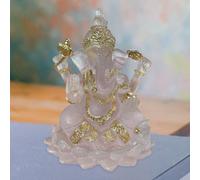 Ganesh Statuetta in Resina Statua Indiana di Ganesha per Mobile Da Tavolo