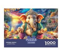 Ganesha Altar SceneGargantuan Jigsaw Puzzles for Adults Comprising 1000 Advanced And Ruthlessly Difficult Challenging Puzzle Game Pieces - Forged to Be An Heirloom-Quality Gift Jigsaw Puzzles for Adu