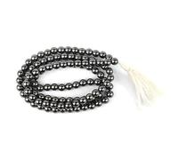 Ganesha Arts Mala di ematite, collana da 8 mm con pietra di cristallo 108 perline Jaap Mal, 0, legno, senza pietre preziose, 0, legno, senza pietre preziose, 0, Legno, Nessuna pietra preziosa