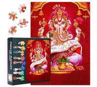 Ganesha puzzle per adulti 1000 blocchi, indù Ganapati indù Dio puzzle, Ganesha adulti puzzle gioco o giocattolo per gli amici più anziani 50 x 70 cm