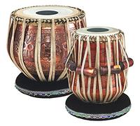 Ganesha Tabla. 3 kg rame e palissandro indiano Superbrass Tabla set professionale. Full size tamburi + tutti gli accessori