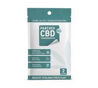 GANESHI VITAL - Healthy Vitality Forte Plus, 2 toppe CBD Transdermici da 32 mg, 45 x 45 mm, Allevia, Calma e Porta Benessere Naturale, Autoadesivo e Trasparente, Impermeabile