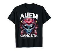 Gangsta Alien Bandana Loyalty Respect Power Maglietta