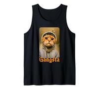 Gangsta Kitty Gangster Cat Meme Funny Cats Gang Humor Canotta