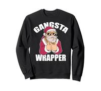 Gangsta Wrapper - Meme di Babbo Natale Felpa