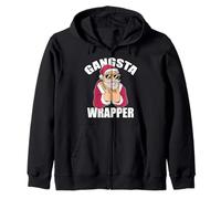 Gangsta Wrapper - Meme di Babbo Natale Felpa con Cappuccio