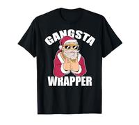 Gangsta Wrapper - Meme di Babbo Natale Maglietta