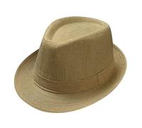 Gangster Cappelli per uomo e donna, cappello da Trilby Cappello Fedora Unisex Classico Cappello Panama Snap Vintage Style Dress Cappello Comhats Estate Cappello da spiaggia Jazz Cappello da sposa,