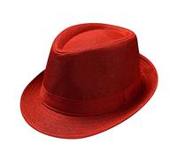 Gangster Cappelli per uomo e donna, cappello da Trilby Cappello Fedora Unisex Classico Cappello Panama Snap Vintage Style Dress Cappello Comhats Estate Cappello da spiaggia Jazz Cappello da sposa,