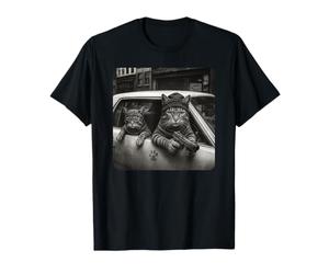 Gangster Cat Meme Funny Cats Gang Humor Maglietta