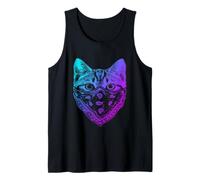 Gangster Cat with Bandana Face Masks Funny Cats Lover Canotta