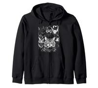 Gangster Cats Quartiere Hip Hop Cat Mafia Pet Squad Felpa con Cappuccio