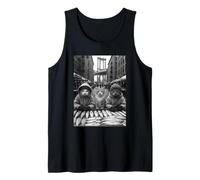 Gangster Cats Selling Fish Funny Street Cat Gang Kitten Canotta