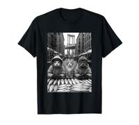 Gangster Cats Selling Fish Funny Street Cat Gang Kitten Maglietta