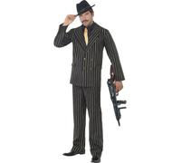 Gangster Costume 1920s Uomo Vestito 20s Zoot Vestito Adulti Nuovo M-XL