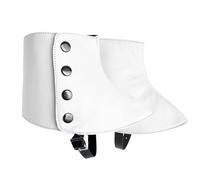 Gangster Spats 20s Stivali In Pelle Da Uomo Snap Spats Stile Vintage Dapper Uomini Ghette Spats Accessori Costume, bianco, Medium
