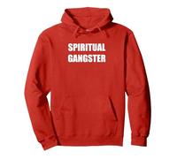 Gangster Spirituale Felpa con Cappuccio, Unisex per Adulti, Rosso, M