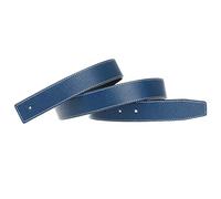 GANGTU H Cinture in pelle pieno fiore Sostituzione Cinturino senza Fibbia 32mm larghezza Blu