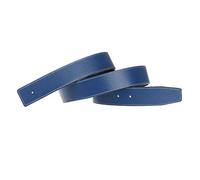 GANGTU H Cinture in pelle pieno fiore Sostituzione Cinturino senza Fibbia 38mm larghezza Blu
