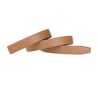 GANGTU Reversible H Microfibra Cinture in pelle Sostituzione Cinturino senza Fibbia 32mm Larghezza Marrone Blu