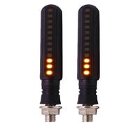 gangxiao 12V 10mm Indicatore Di Direzione Per Motocicletta Indicatori Segnale Stop Luci Lampeggianti La Marcia Diurna indicatori di direzione moto(2 Red)