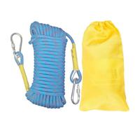 Gangying Corda da Arrampicata 8mm per Arrampicata Statica 15m Corda di Sicurezza con 2 Moschettone ad Alta Resistenza Carico di Rottura: 1000kg per Alpinismo Fuga Strumenti Salvavita