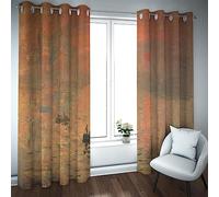 GaNkas Famoso pittore Claude Monet Tende all'alba per il soggiorno Oscuramento termoisolante Grommet Top Camera da letto Tende 2 pannelli H260xB140